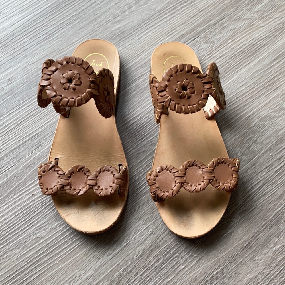 Brown Leather Jack Rogers Sandals (size 5)